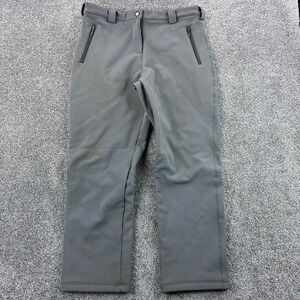 Ski-Doo BRP Snow Pants Men's Large Gray Softshell Snowmobile Ski Snowboard